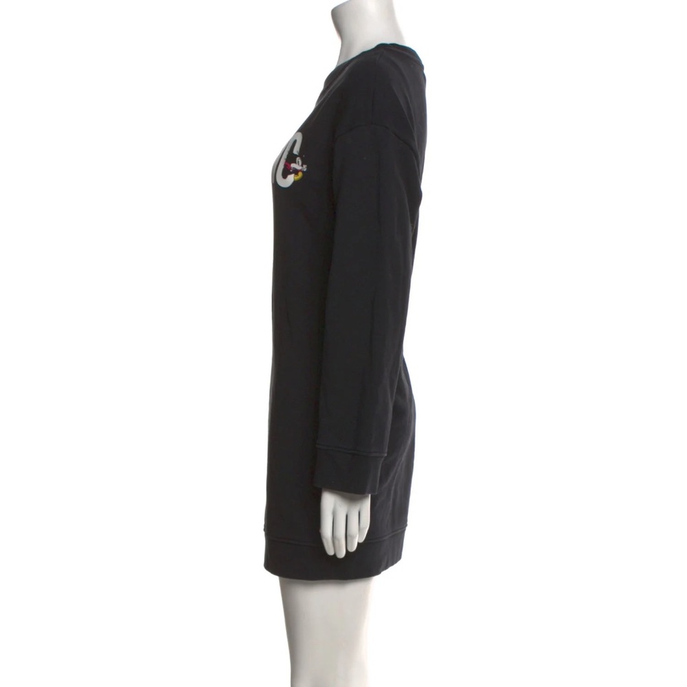 MOSCHINO Black Cartoon Printed Dress - size M - Picture 4 of 8